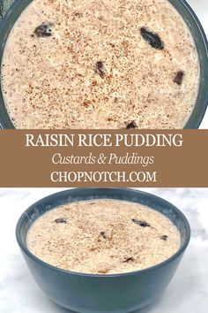 Savor the comforting flavors of homemade cinnamon raisin rice pudding 🍚✨. This creamy dessert is infused with warm spices, sweet raisins, and a touch of nostalgia. Perfect for cozy nights or a delightful treat any time of the year! #RicePudding #ComfortFood #DessertRecipes #CinnamonLovers #HomemadeTreats #ChopNotchRecipes Raisin Rice Pudding, Raisin Rice, Easy Rice Pudding, Fast Easy Desserts, Creamy Rice Pudding, British Desserts, Creamy Pudding, Creamy Rice, Homemade Dessert