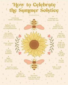 Summer Solstice Wreath, Litha Sun Tea, Easy Summer Solstice Rituals, Happy Litha Summer Solstice, How To Celebrate The Summer Solstice, June Witchcraft, Summer Solstice Ritual Ideas, Summer Solstice Decor