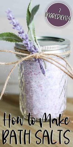 Coconut Oil Salt Scrub, Make Bath Salts, Bath Salts Diy Recipes, Homemade Bath Salts, Bath Soak Recipe, Beauty Closet, Bath Salts Recipe, Bath Salts Diy