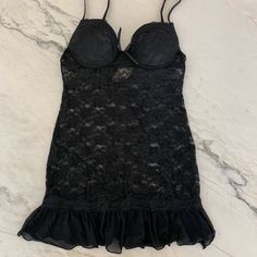 Black Lace Lingerie, Size S, Brand New Without Tag Features Padded Cups And 3 Size Clasps For Perfect Fit. Date Night Cami With Built-in Bra, Date Night Camisole With Built-in Bra, Black Lace Lingerie, Lace Lingerie, Corsets, Women's Intimates, Black Lace, Perfect Fit, Lingerie