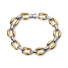 Elegant Oval Bracelet With Chunky Chain, Modern Oval Chunky Chain Jewelry, Gold Tarnish-resistant Oval Link Bracelet, Chic Gold-tone Oval Link Bracelet, Gold-tone Oval Link Bracelet With Polished Finish, Luxury Gold-tone Oval Link Necklace, Luxury Gold-tone Oval Link Bracelet, Diamond Shop, Band Bracelet