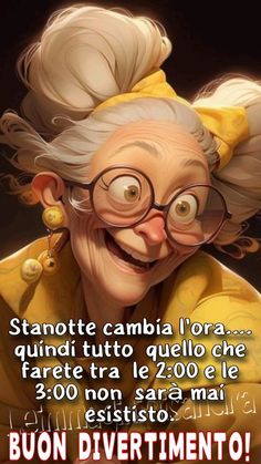 an old woman with glasses and a yellow shirt