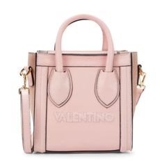 Brand New Small Pink Valentino Tote With Zipper Comes With Extra Strap To Make It A Crossbody Gold Hardware Suede Lining Nwt Dustbag Included Originally $895 Made In Italy 7.5”Wx7.5”Hx5.5”D Designer Pink Top Handle Bag, Designer Pink Bag With Removable Pouch, Designer Pink Bags With Removable Pouch, Luxury Pink Leather Satchel, Luxury Pink Top Handle Bag, Pink Top Handle Bags For Shopping, Luxury Pink Shoulder Bag, Luxury Pink Bag With Double Handle, Luxury Pink Bag With Top Carry Handle