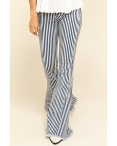 Casual Striped Bottoms For Fall, Spring Cotton Bottoms With Striped Hem, Fitted Bottoms With Striped Hem For Summer, Striped Cotton Bottoms With Button Closure, Fitted Bottoms With Striped Hem For Spring, Striped Cotton Bottoms With Buttons, Casual Stretch Bottoms With Striped Hem, Striped Summer Bottoms With Buttons, Striped Bottoms With Buttons For Summer