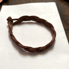 Beautiful Braided Leather Bracelet Or Anklet. Rick Caramel Color. Brand New. Adjustable Brown Braided Bracelet For Everyday Use, Vintage Brown Everyday Bracelets, Brown Braided Bracelets For Everyday, Everyday Brown Braided Bracelets, Everyday Vintage Brown Bracelets, Adjustable Brown Bracelet, Adjustable Brown Bracelets For Everyday Use, Brown Adjustable Braided Bracelets, Casual Brown Braided Bracelet