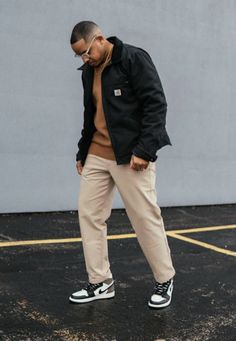 Men’s Carhartt Jacket Outfit, Carhartt Pants Outfit, Carhartt Beanie Outfit, Carhartt Jacket Outfit, Cole Buxton, Beanie Outfit, Spring Lookbook, Detroit Jacket, Work Fits