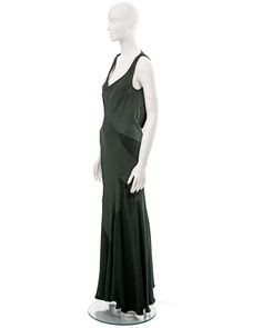 For Sale on 1stDibs - ▪ John Galliano bias-cut evening dress ▪ 'Hairclips' Fall-Winter 1988; ▪ One of Galliano's first bias-cut evening dresses which would later become a recurrent Evening Bias-cut Fitted Gown, Evening Dress With Bias Cut And Maxi Length, Evening Maxi Dress With Bias Cut, Cocktail Evening Dress With Fitted Bodice And Bias Cut, Fitted Bias Cut Evening Gown, Evening Bias Cut Fitted Gown, Maxi Length Evening Dress With Bias Cut, Bias Cut Maxi Evening Dress For Cocktails, Bias Cut Floor-length Evening Dress