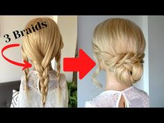 How to do a quick and easy low bun hairstyle - YouTube How To Do A Low Braided Bun, How To Do A Low Chignon Bun, Easy Elegant Buns For Long Hair, Low Bun Diy Tutorials, Step By Step Low Bun, Easy Quick Wedding Hairstyles, Low Bun With Braid Tutorial, Quick And Easy Low Bun Hairstyles, Buns Hairstyles Prom