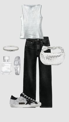 #outfitinspo #stargirl #party #coolgirl #famous #viral #fypp #goldengoose #chanel #inspo #clean #itgirl Summer Night Outfit, Casual Couture, Stylish Eve, Casual Day Outfits, Comfy Fashion, Kpop Outfits