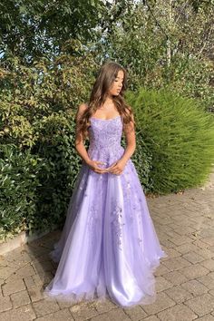 Email:mychicdress08@hotmail.com Catalogue:+Lilac+Lace+Prom+Dresses Venues:+Hall,Church,Beach+/+Destination,Garden+/+Outdoor Back+Details:+Zipper Season:+Spring,Summer,Winter,Fall Neckline:+Spaghetti+Straps Material:+Lace+ Silhouette:+A+Line Style:+Vintage,Chic Body+Shape:+Misses Sleev... Vestido Color Lila, Lilac Prom Dress, Prom Dress Purple, Purple Evening Dress, A Line Prom Dress, Purple Prom, Purple Prom Dress, Corset Dress Prom, Lace Formal Dress