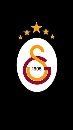 the s and c logo with five stars in the background, on a black background