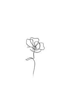 a line drawing of a flower on a white background