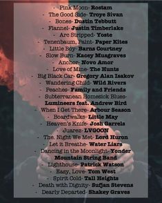 a poster with the names and dates for various acts on it's front cover