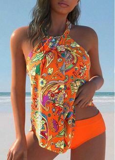 Color:Orange;Size:S;Size:M;Size:L;Size:XL;Size:XXL;Bra Style:Padded;Support:Wire Free;Pad Style:Removable;Strap Style:Adjustable;Package Contents:1 X Top , 1 X Panty;Occasion:Sport; Swimsuits For Curvy Women, Elegant Dresses Plus Size, Beach Bridesmaid Dresses, Orange Floral Print, Trendy Swimsuits, Printed Tankini, Plaid Outfits, Bra Style, Curvy Women Jeans