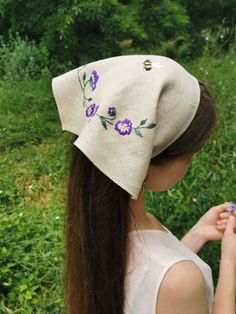 Linen Headscarf Goblincore Hair Accessories Summer by ForHomeAtelier. Personalized Mushrooms Embroidery Headscarf Cottagecore, Bandana Headband Women. Linen Headscarf in Goblincore style Hair Accessories for Summer. Personalized Mushrooms Embroidery Headscarf in Cottagecore style. Bandana Headband for Women Traditional Spring Scarves For Gifts, Traditional Spring Scarves As Gifts, Traditional Spring Scarves For Gift, Bohemian Spring Bandana Scarf, Bohemian Handmade Bandana, Handmade Bohemian Bandana, Bohemian Embroidered Scarves For Spring, Embroidered Bohemian Scarves For Spring, Embroidered Bohemian Scarf For Spring