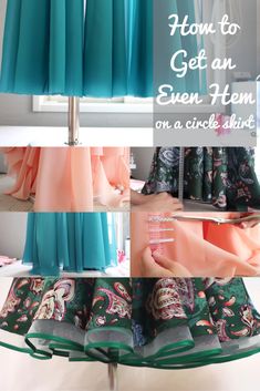 how to get an even item on a quick skirt with instructions for making it easy