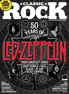 the cover of rock magazine featuring led zepplin