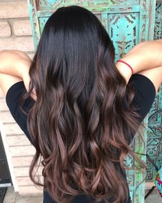 Dark chocolate #balayage for the first day of fall#glambysierraa #hairbysierraa #imanaskysalon #sanmarcosca #b3 #chocolatebalayage #fallhair Chocolate Brown Hair Color, Brown Ombre Hair, Fall Hair Color For Brunettes, Brown Hair With Highlights, Long Wavy Hair, Fall Hair Color, Fall Hair Colors, Dark Brown Hair