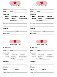 a printable school name tag for valentine's day, with hearts on it