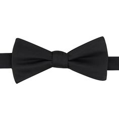 Look your absolute best while wearing this pre-tied bow tie from Bespoke. Look your absolute best while wearing this pre-tied bow tie from Bespoke. Bow-tying made simple. Watch now. Pre-tied design Adjustable strapFABRIC & CARE Polyester Spot clean Imported Size: One Size. Color: Black. Gender: male. Age Group: adult. Pattern: Solid. Pre-tied Satin Bow For Black Tie Events, Classic Adjustable Bow For Business, Adjustable Classic Bow For Business, Classic Bow Tie For Black-tie Events, Classic Adjustable Bow Tie For Black-tie Events, Classic Adjustable Bow Ties, Classic Pre-tied Bow With Ties, Classic Pre-tied Bow Tie, Classic Pre-tied Decorative Bow