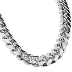 Men's 20" long x 14mm wide Cuban chain. High quality durable stainless steel metal. Chunky cuban chain weighs a hefty 200 grams - has a premium feel. Stylish, strong and secure box lock clasp. Take your game to the next level with this solid stainless steel chain necklace. 100% FREE SHIPPING in USA. Order now! Mens Choker, Hip Hop Chains, Cuban Link Necklace, Miami Cuban Link Chain, Expensive Jewelry Luxury, Cuban Link Chain Necklaces, Stainless Steel Chain Necklace, Miami Cuban, Expensive Jewelry