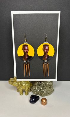 Grace Jones Punk Earrings Punk Style Single Drop Earring, Punk Dangle Earrings For Party, Punk Style Drop Earrings For Pierced Ears, Punk Drop Earrings For Party, Punk Style Drop Earrings For Party, Punk Style Drop Plug Earrings For Pierced Ears, Punk Party Drop Earrings, Punk Style Handmade Earrings For Party, Handmade Punk Style Earrings For Parties