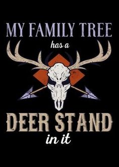 the words i'd rather be hunting with an image of a deer skull and two arrows