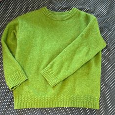 Color Green Worn Couple Times Size Xxs Scoop Neck, Jumper, Sweaters For Women, Green, Women Shopping, Color