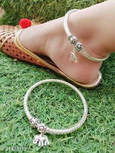 Ankle Jewelry, Silver Jewellery Indian, Women Anklets, Gold Jewelry Stores, Silver Toe Rings