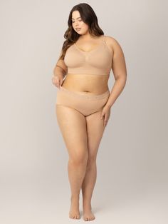 You won’t have to sacrifice comfort and style with these ultra-soft, high-waisted recovery panties - a must-pack for your hospital bag! This full-coverage underwear is made from ultra-stretchy fabric that sits above your hips (or C-section incision) and naturally conforms to your changing body. A perfect transition from your mesh hospital underwear, these postpartum panties offer plenty of room for pads, and the wide, lace waistband won't rub or dig in.   Five pairs of these fan faves Great for Nursing Sports Bra, Delivery Gown, Post Partum Outfits, Pregnancy Wardrobe, C Section, Hospital Bag, Swimwear Sale, Best Wear, Bra Styles