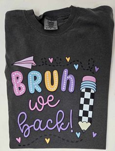 Rock the quirky and fun BRUH We Back Garment Dyed Graphic T-shirt! Made with garment dyeing for a unique look and feel. Perfect for those who don't take themselves too seriously and want to stand out in style. We're bruh-ing back with this one!FABRIC: Cotton/Poly blend .CARE INSTRUCTIONS: DTG prints stay crisp and vibrant for a long time if you follow the care instructions. To keep them from fading or cracking, machine-wash garments on a gentle cycle, avoid bleach and fabric softeners, and don't iron the prints.MEASUREMENTS: Size Small - Bust: 36'' Length: 26''Size 2XL - Bust: 50'' Length: 31.5''LIVE FIT DESCRIPTION: Be sure to watch the full FIT VID in the App (SHOP BAD HABIT) to see how it looks and fits on our Live Team! SIZE GUIDEBHB BABES SIZING INFO: The Owner, SARA (long blond hair) Long Blond, We Back, Live Fit, Bad Habit, High Rise Denim, Denim Flares, Colored Denim, Wide Leg Denim, Cropped Denim