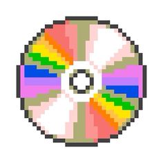 an image of a pixelated cd disc