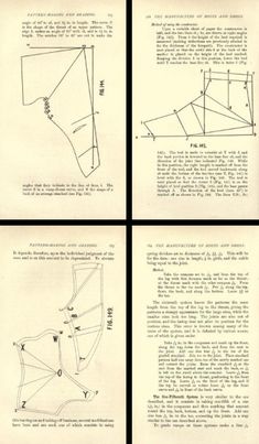 four pages with diagrams and instructions on the same page