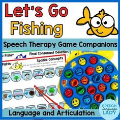 let's go fishing speech therapy game companion for language and articulation practice