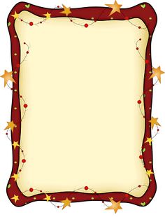 a red frame with gold stars around it and a white paper in the middle that says merry christmas