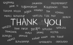 thank you written in white chalk on a blackboard royalty illustration stock images and clippings