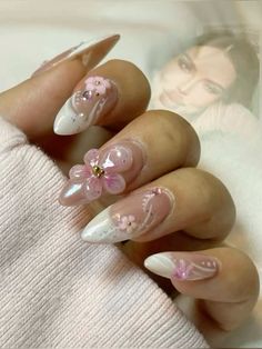 Girly Summer Nails, College Math, Trend Nails, Cute Simple Nails, Math Notes, Girly Acrylic Nails, Her Nails