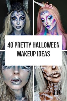 Women Halloween Face Paint, Womens Halloween Face Makeup, Woman Halloween Makeup Ideas, Cool Makeup Looks For Halloween, Halloween Makeup Themes, 2024 Halloween Makeup Ideas, Fun Halloween Makeup Ideas, Glam Halloween Makeup Looks, Halloween Costumes With Cool Makeup