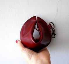 Coin wallet , purse ,Fortune cookie  ,The Perfect Gift - red Cute Wallet, Bag Pants, Cute Wallets, Bags And Purses, Leather Laptop Bag, Unisex Gift, Fortune Cookie, Brown Purses, Coin Wallet