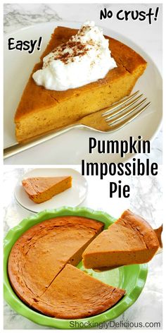 there are two different types of pumpkin pie