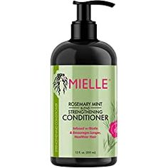 Mielle Organics Rosemary Mint Strengthening Conditioner Mielle Rosemary Mint, Humulus Lupulus, Mielle Organics, Mint Shampoo, Shampoo For Thinning Hair, Aesthetic Amazon, Hair Masque, Curly Hair Products, Hair Supplies