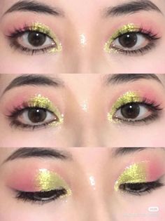 Christmas Eyeshadow, Pink Eye Makeup, Green Makeup