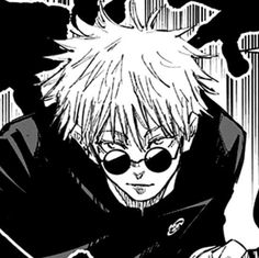 an anime character with white hair and glasses holding a knife in his hand, looking down at the camera