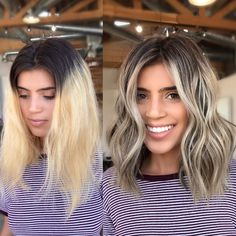 Platinový Blond, Blonde Makeover, Ashy Blonde, Ash Blonde Balayage, Balayage Blonde, Frontal Hairstyles, Short Hair Balayage, Brown Blonde Hair, Hair Colorist