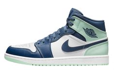 Air Jordan 1 Mid Blue, Jordan 1 Mid Blue, Nike Air Jordan 1 Mid, Nike Air Jordan Retro, Air Jordan Retro, Air Jordan Sneakers, Jordan Sneakers, Nike Dunk High, Air Jordan 3