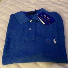 New Rl Polo Shirt. Size Medium, Blue, Classic Fit. Blue Ralph Lauren Cotton Tops, Blue Long Sleeve Cotton Polo Shirt, Ralph Lauren Blue Polo Collar Shirt, Blue Ralph Lauren Polo Shirt, Ralph Lauren Blue Collared Shirt, Blue Collared Ralph Lauren Shirt, Blue Cotton Ralph Lauren Polo Shirt, Ralph Lauren Blue Polo Shirt, Ralph Lauren Blue Collared Top