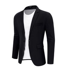 CLASSIC BLAZER: The casual blazer jacket made of lightweight and breathable linen fabric, It has been meticulously designed to ensure a relieving airflow as well as a sharp look. MODERN SUIT JACKET DESIGN: This stylish blazer features a modern design with a notch lapel collar, regular fit and one-button closure. It also has a left chest pocket, two side pockets, and an inside pocket for added convenience. CASUAL AND ELEGANT LOOK: The fashion sport coat blazer has a linen texture specially designed for western men,match with a shirt, t-shirt for casual daily looking, It will make you look minimalistic, generous and stand out in the crowd. BEST OCCASIONS: This is the best linen blazer in men's wardrobe, perfect for all-season and places,including casual daily, business, wedding, work, office Casual Slim Fit Single Breasted Blazer, Casual Slim Fit Blazer With Suit Collar, Slim Fit Single Button Long Sleeve Blazer, Casual Slim Fit Spring Blazer, Casual Slim Fit Long Sleeve Blazer, Casual Slim Fit Blazer For Fall, Casual Fall Slim Fit Blazer, Slim Fit Blazer For Business Casual Spring, Spring Slim Fit Blazer For Business Casual