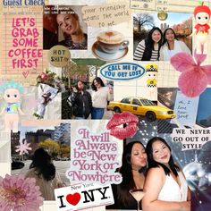 collage of photos with words and pictures