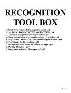 the recognition tool box is shown in black and white