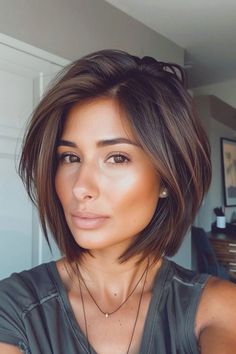 Hairstyles Model, Model Hairstyle, Rambut Brunette, Popular Short Hairstyles, Styles Braids, Bridal Hairstyles, Layered Haircuts, Great Hair